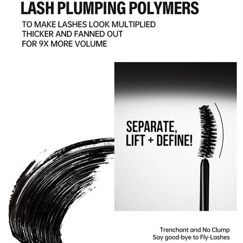 TAIKELOP Exagger-Eyes Volume Mascara Exagger-Black 4ML, Volumizing, Lengthening, Defining, Curling, Multiplying Mascara Makeup