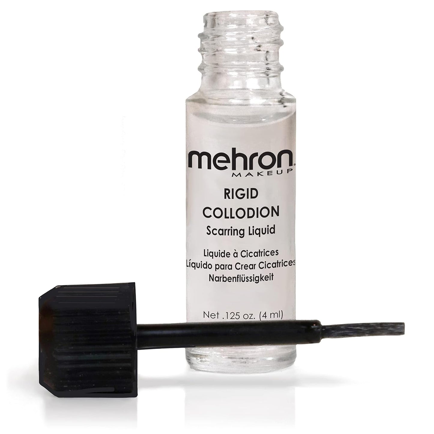 Mehron Rigid Collodion Scarring Liquid with Brush - SFX Scar Makeup 0.125 oz