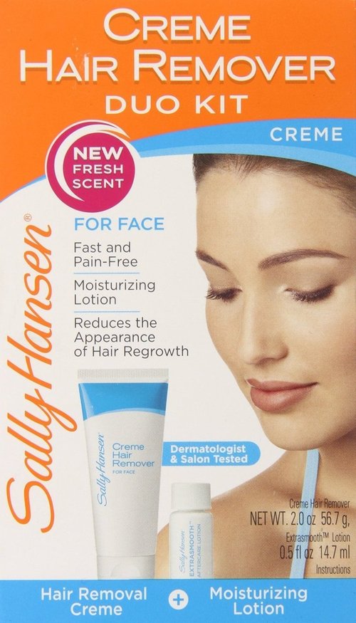 Sally Hansen Facial Hair Creme Remover Kit 1 ea (Pack of 8)