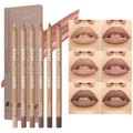6pcs Nude Lip Liner Makeup Set - Waterproof & Smudge-Proof Matte Pencil, Long-Lasting & Durable, Smooth & Easy Glide, Non-Smudge, Contouring, Filling & Layering (Nude Set, 6 Count (Pack of 1))