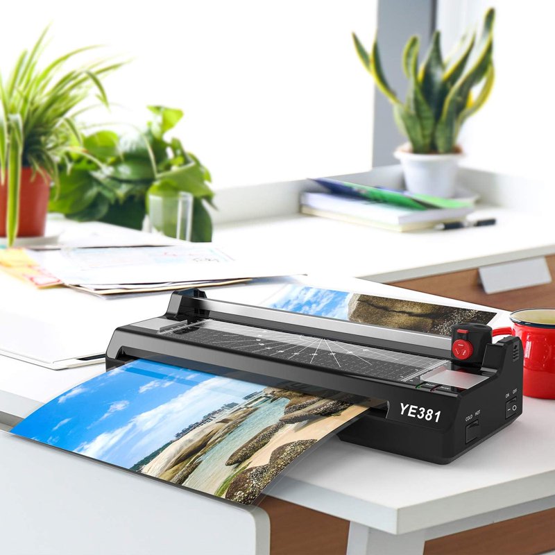 A3/A4/A6 Laminator Machine with 50 Pouches, Paper Trimmer & Corner Rounding