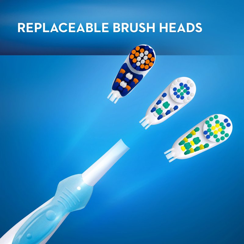 (2 Pack) Oral-B Deep Clean Replacement Toothbrush Heads - Compatible with Battery-Powered Electric Toothbrushes