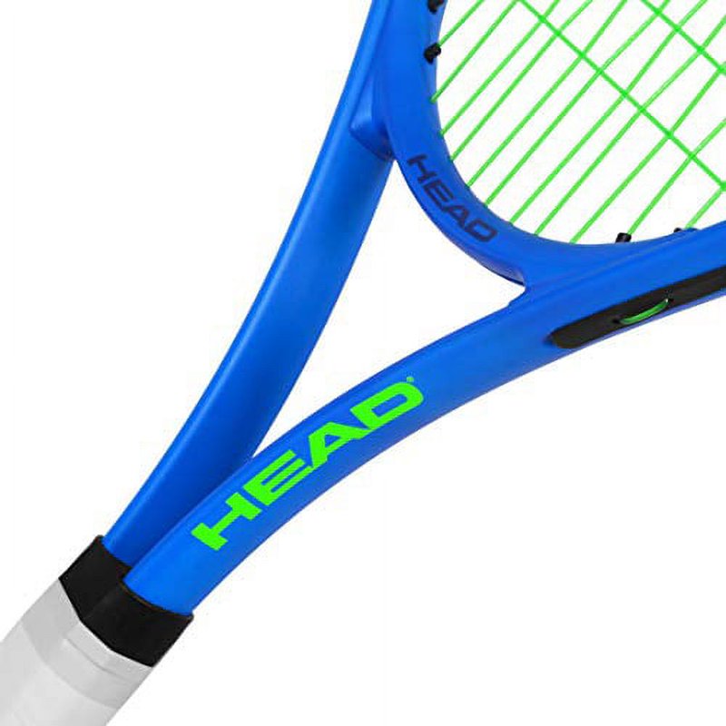 Adult Tennis Racket 27 Inch Blue Ti Conquest with 4 3/8 Grip - Beginner Friendly