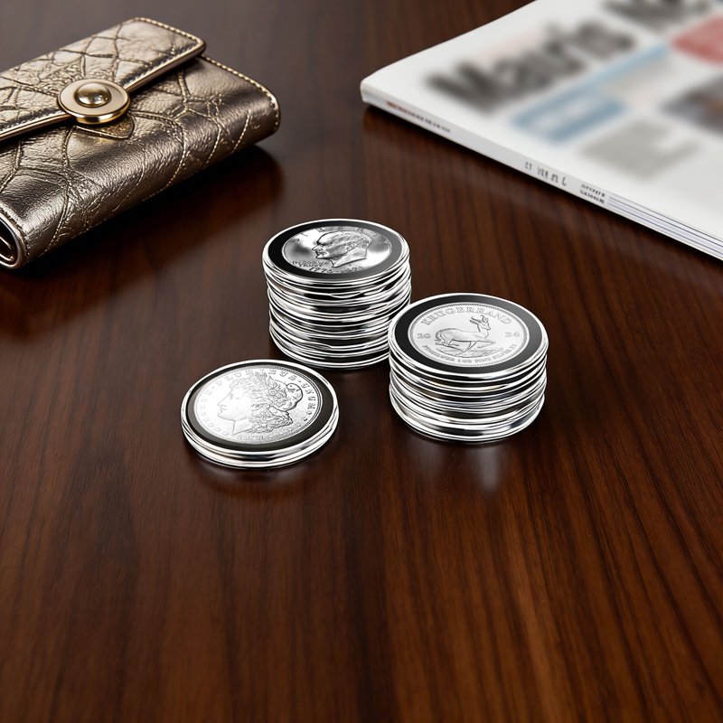 10pcs Silver Dollar Coin Holders - 38mm Clear Coin Capsules for Collectors