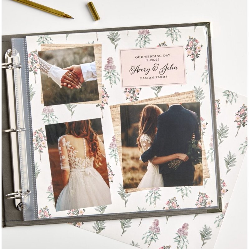 12x12 Inch Scrapbook Page Protectors Acid-Free Clear Polypropylene 20 Sheets