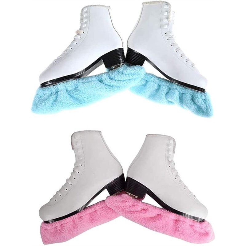 2 Pairs Ice Hockey & Figure Skate Blade Covers - Moisture Wicking Protectors