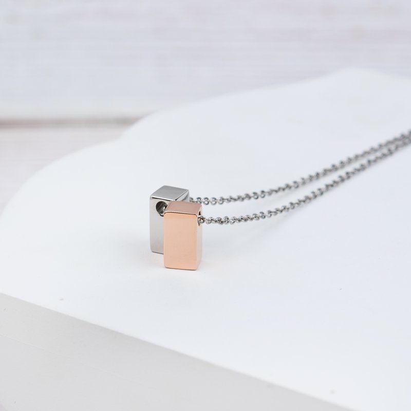 Mother in Law Necklace Gift Set with Card - Silver & Rose Gold or Gradient Colors, Dainty Jewelry for Mother's Day
