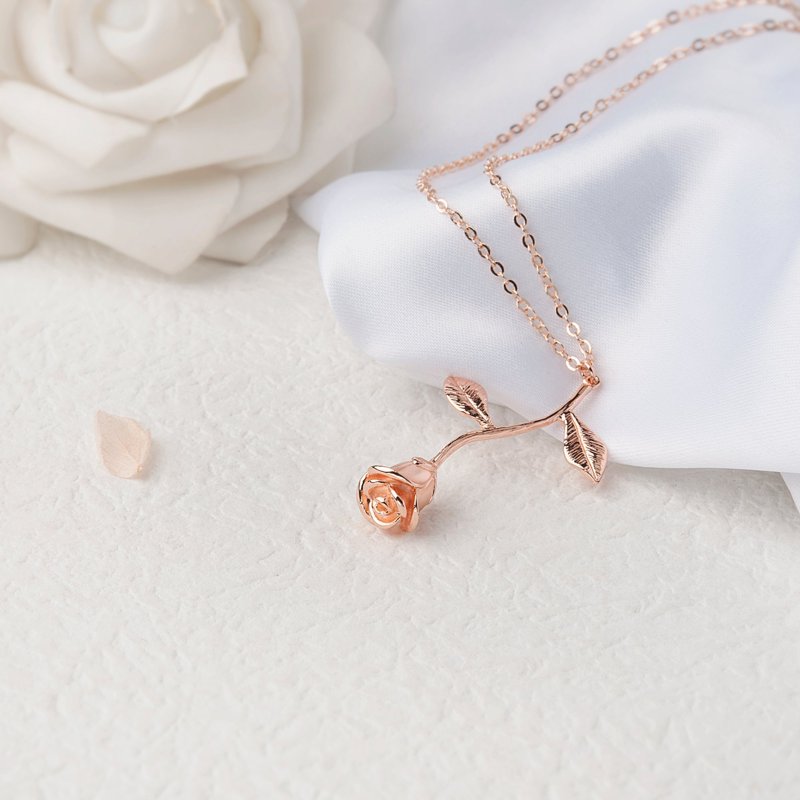 Mother's Day Rose Gold Necklace Gift for Mom - Heartfelt Jewelry