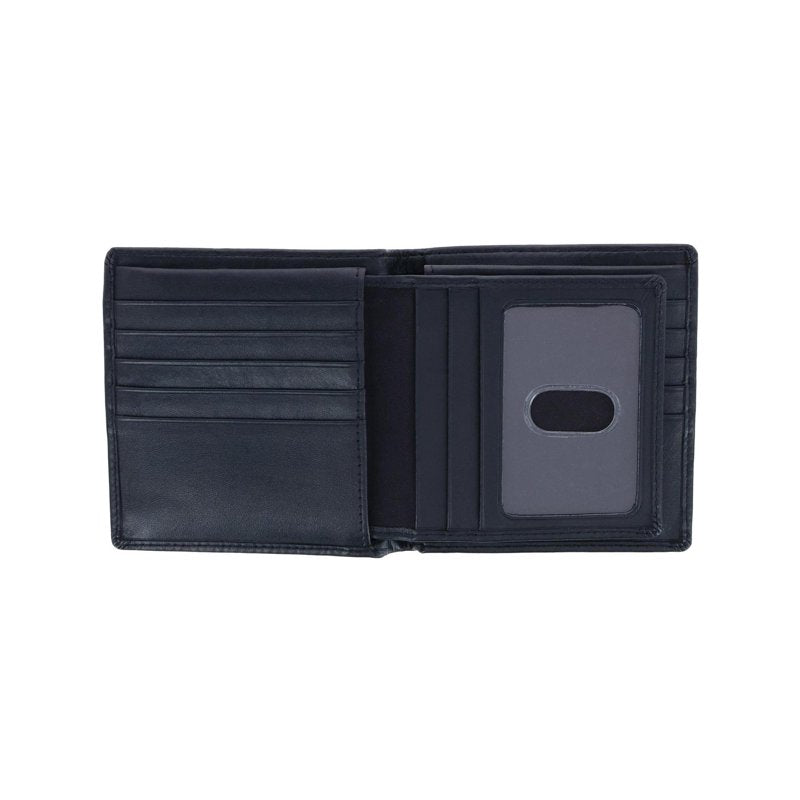 Men's Leather Convertible Card Wallet with Removable Card Case - Black & Brown Options
