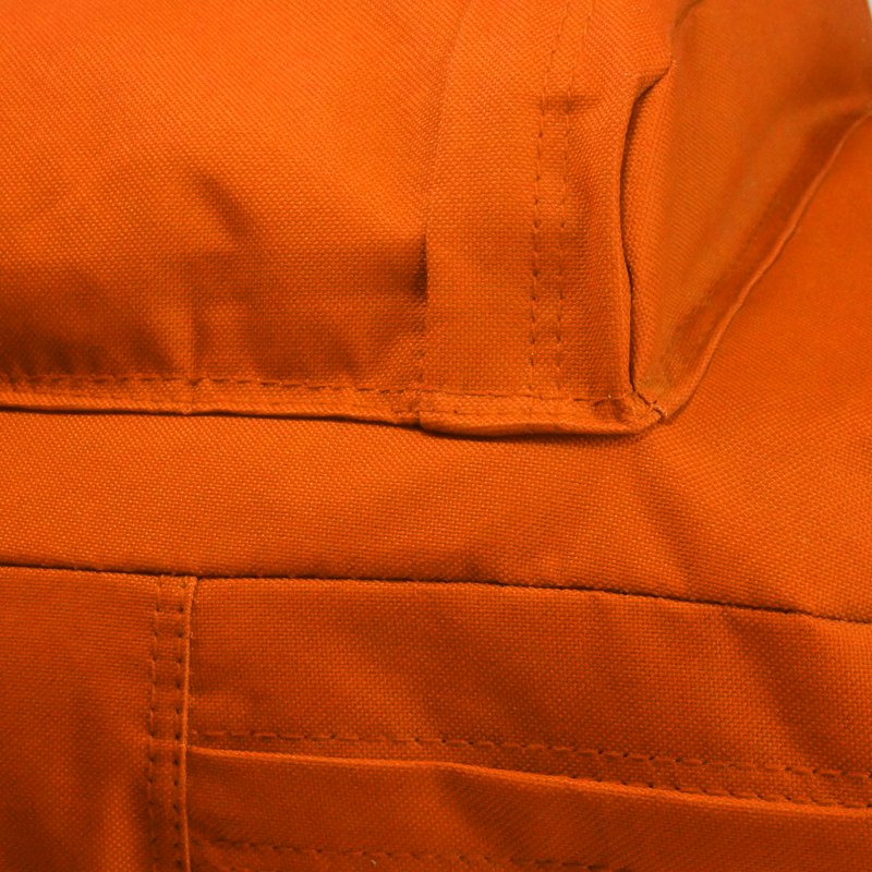 K-Cliffs 18-Inch Unisex School Backpack - Orange Polyester with Curved Shoulder Straps