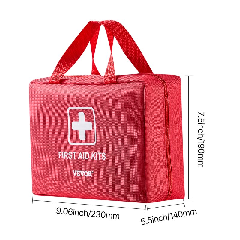 Large 420-Piece Emergency First Aid Kit with Nylon Bag for Travel Home Car Camping