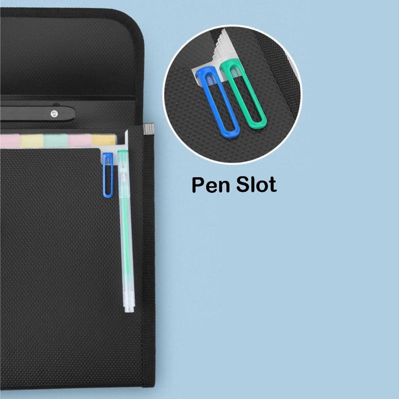 TRANBO Extra Large Legal Size 13-Pocket Expanding File Organizer with Handle - Black (Variation: Legal Size, Black)