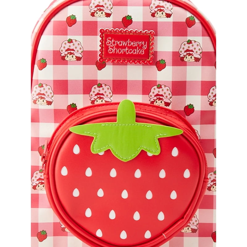 Women’s Strawberry Shortcake Mini Backpack with 7-Inch Laptop Sleeve