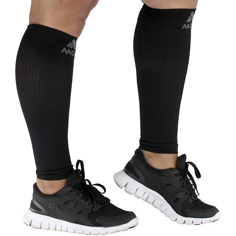 Plus Size Compression Calf Sleeves 20-30mmHg Support for Men & Women