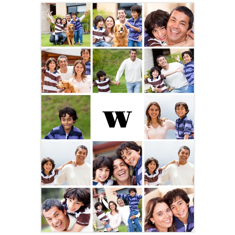 Custom Collage Poster 20x30 Matte Photo Paper Wall Art - Personal Photo Prints