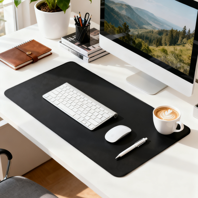 Large Waterproof Leather Desk Pad Protector for Office and Home
