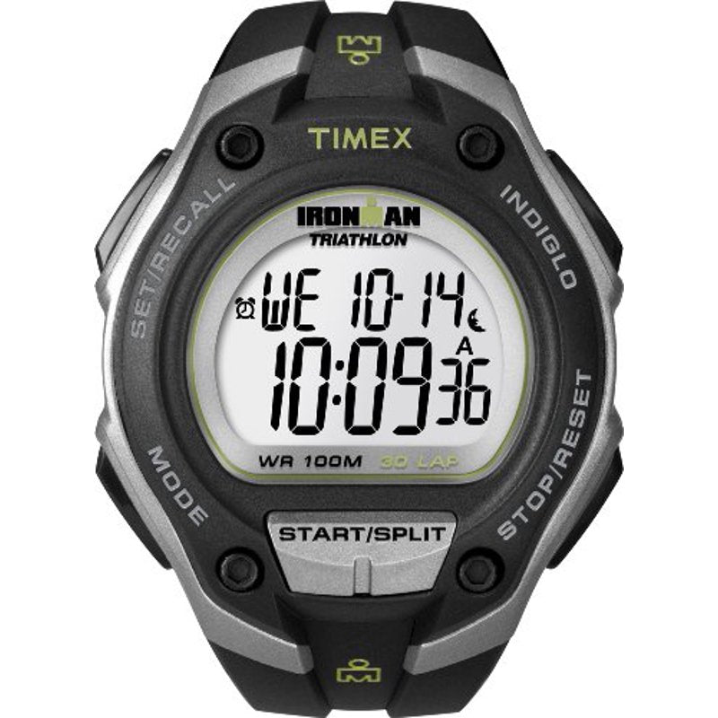 Men's Digital Sport Watch 43mm Water-Resistant Chronograph with Resin Strap
