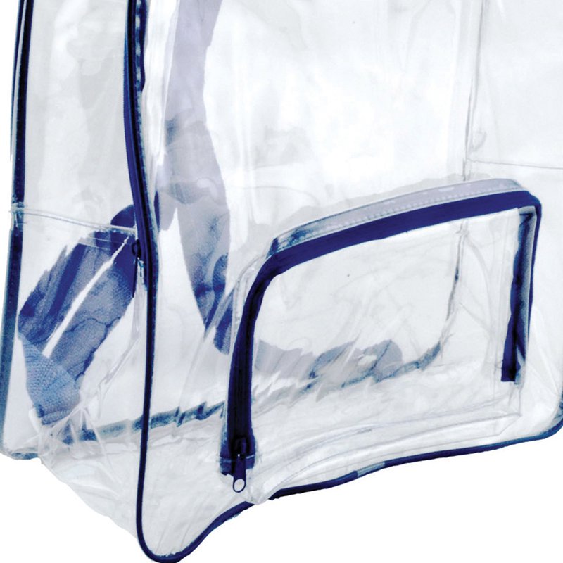 Clear Backpack with Front Pocket - 13x17 Inch Security Bag for School & Events