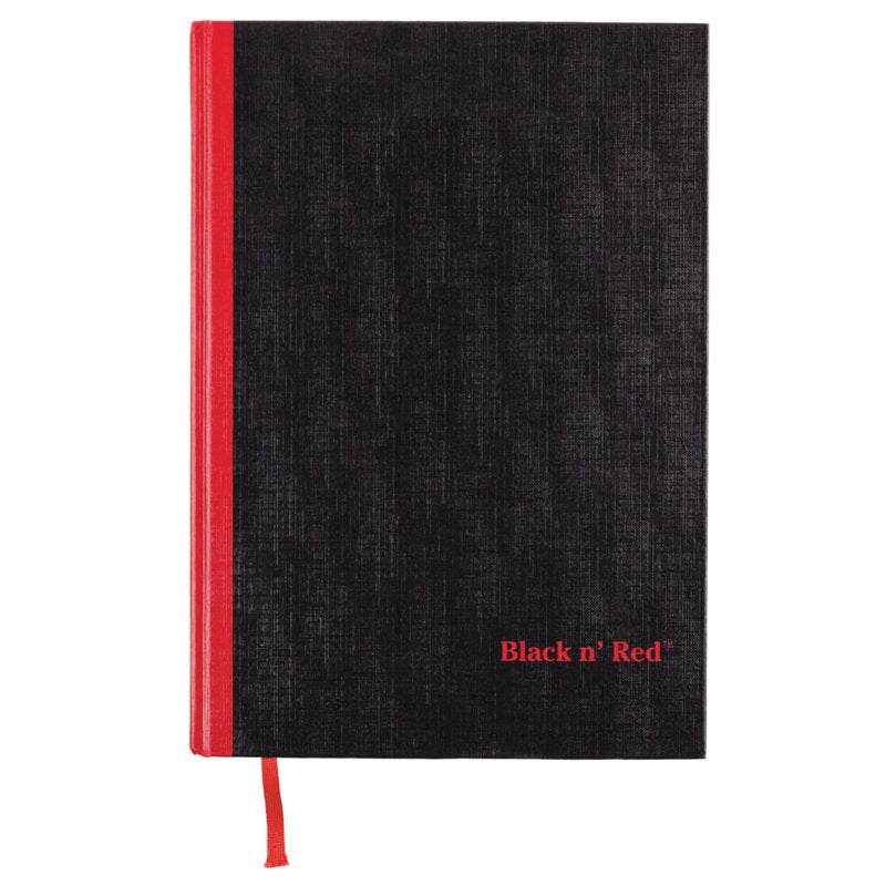Black n' Red Hardcover Notebook - 11.75 x 8.25 Inches, 192 Pages