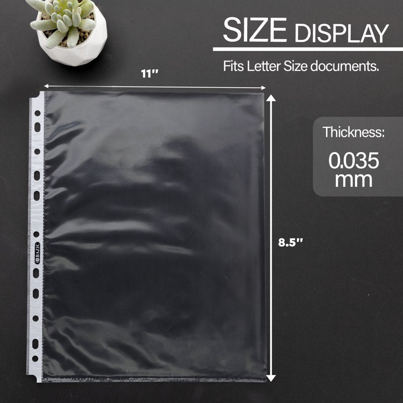 Sheet Protectors for Binders - Top-Load, Letter Size, Clear, 10 Pack