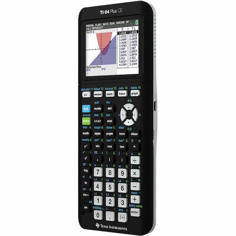 Pre-Owned Texas Instruments TI-84 Plus CE Graphing Calculator - Rechargeable, Color Screen, High School & College