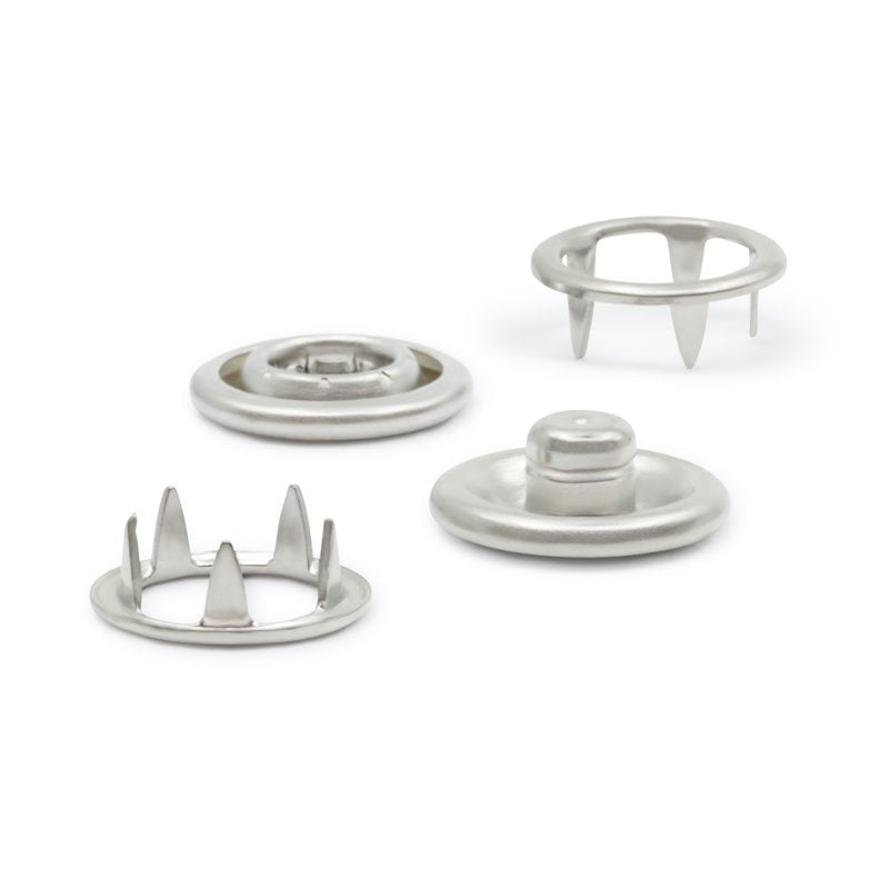 Snap Fastener Kit with Tool for Light & Medium Fabric - 10 Sets