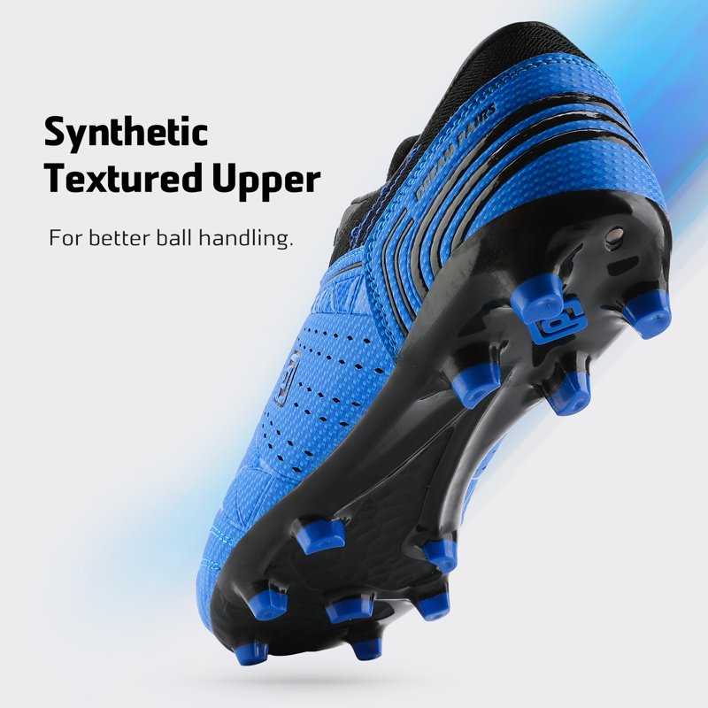 Dream Pairs Men’s Soccer Cleats - Royal/Black, Size 7.5, Outdoor Football Shoes