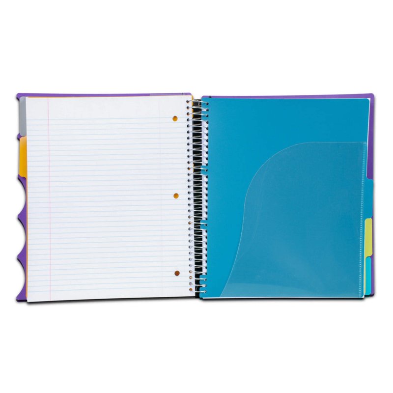 Premium Spiral Notebook 8.5x11 Inches - 5 Subject Durable Office Journal