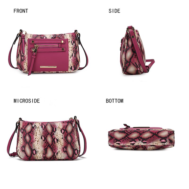 Crossbody Bag for Women Vegan Leather Small Shoulder Bag with Gold Hardware