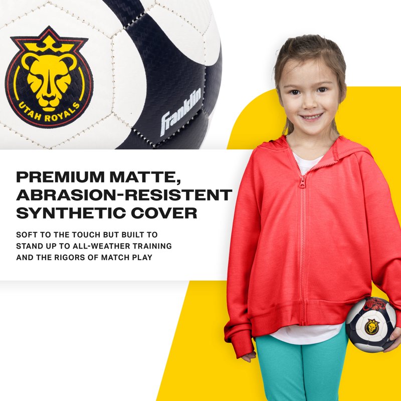 Mini Size 1 NWSL Utah Royals Soccer Ball - Franklin Official Training Ball with Pump Included