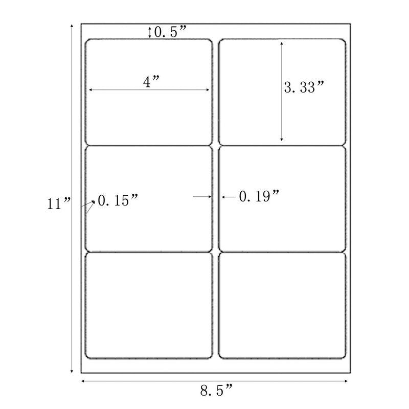 Self-Adhesive White Shipping Labels for Laser & Inkjet Printers, 100-2000 Sheets