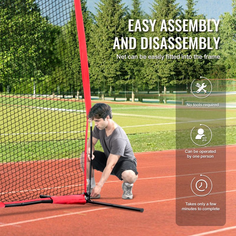 Ball Sports Barrier Net 20x10 ft with Carry Bag for Baseball Softball Soccer