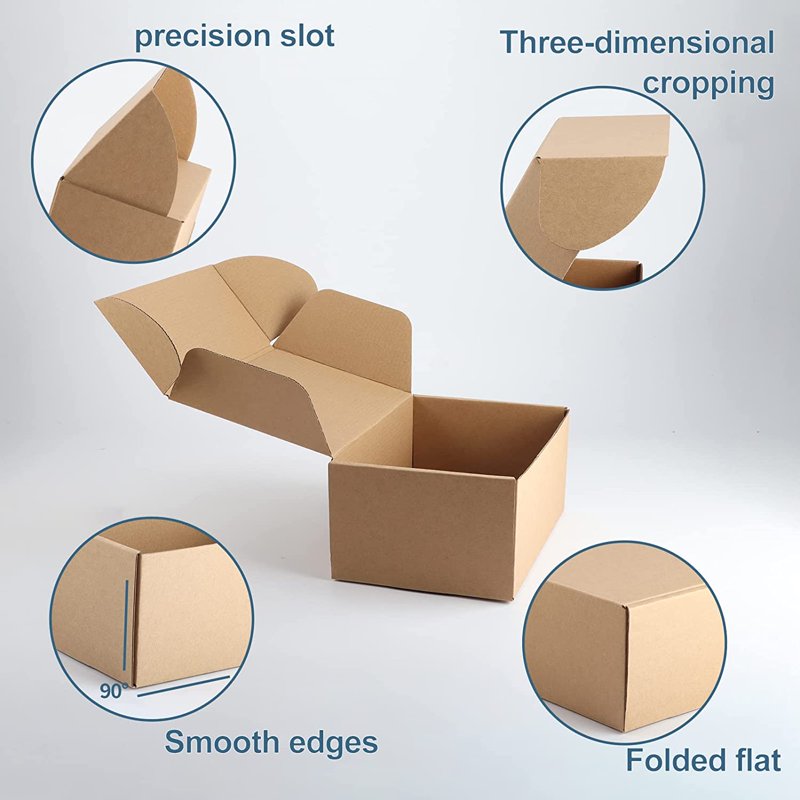 25 Pack Small Shipping Boxes 9x6x4 Inches Corrugated Cardboard Mailers