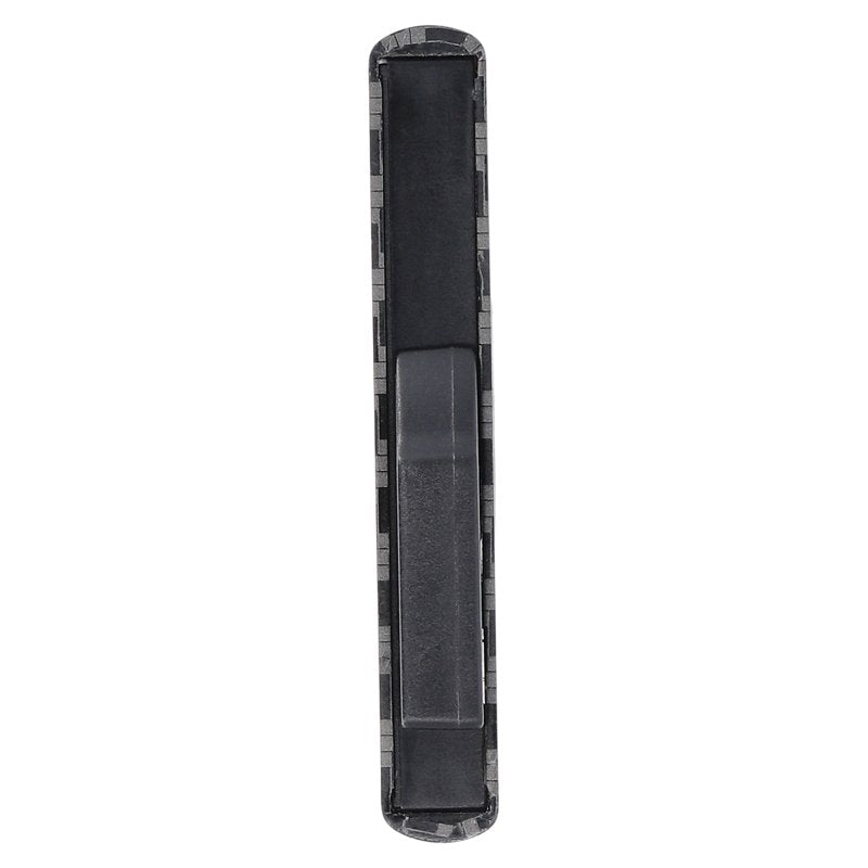 Men's Metal Card Holder with Money Clip - Slim Black Wallet