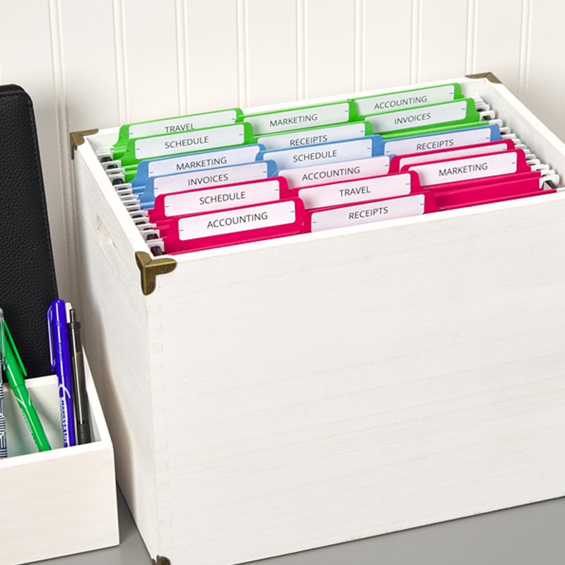 Self-Adhesive File Folder Labels 1/3 Cut White Laser Inkjet 150 Labels
