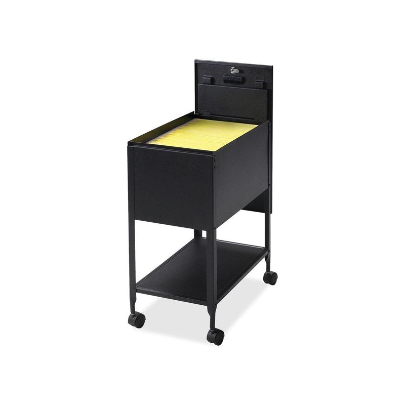Lockable Mobile File Cabinet for Office & Home Storage - Black