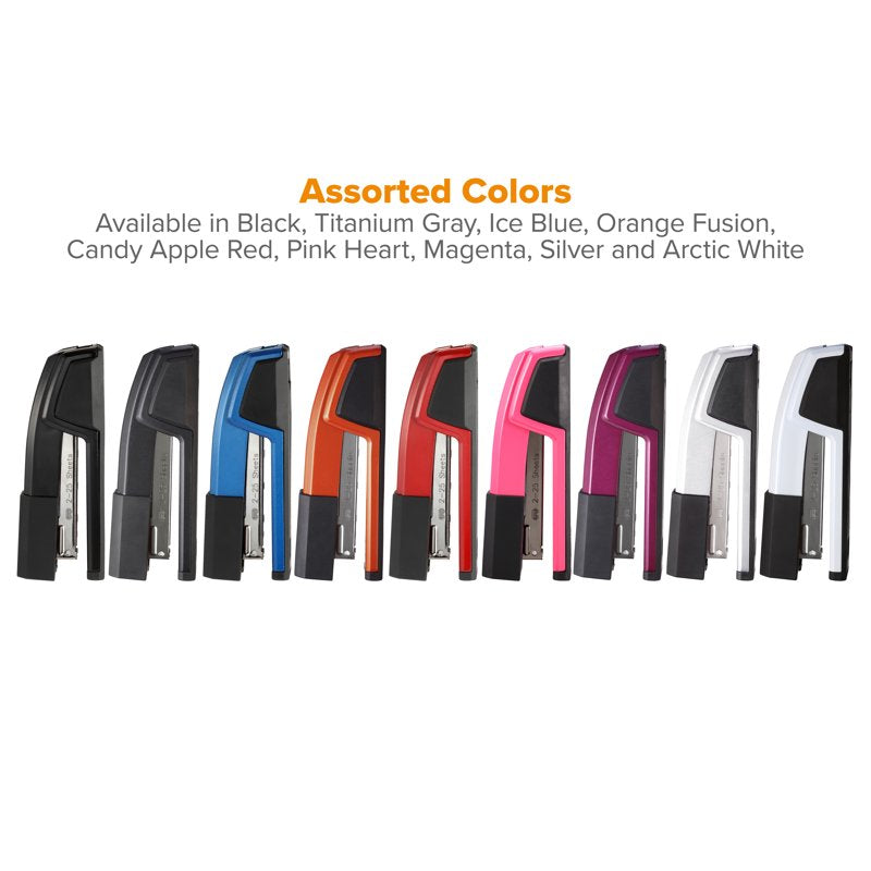 Premium 25-Sheet Capacity Stapler with No-Jam Technology, Silver Office Tool