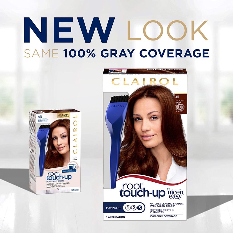 Hair Color Dye Kit - Permanent Root Touch-Up & Multiple Shades Options
