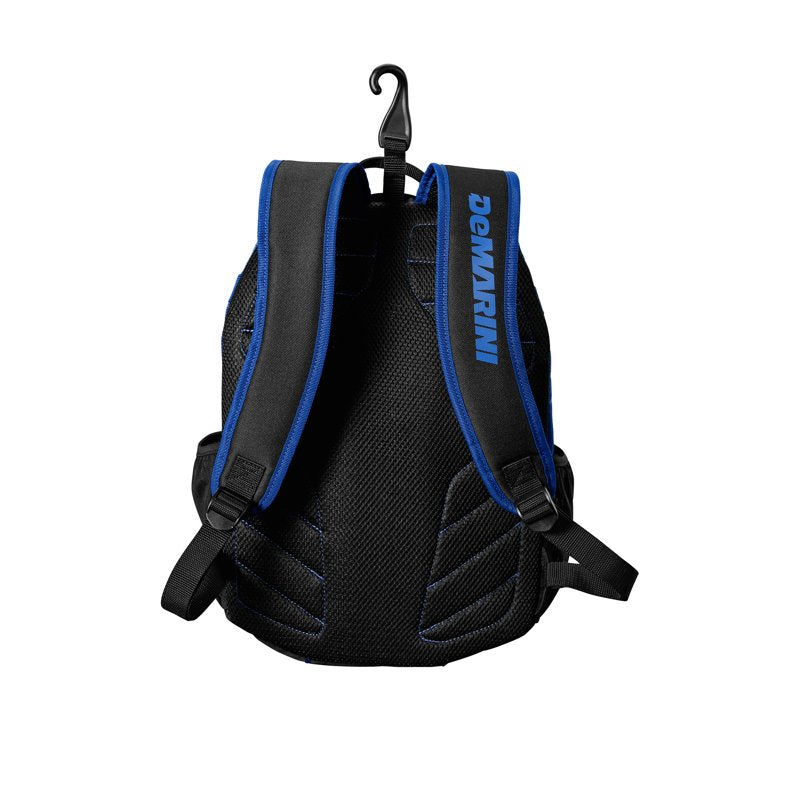 Junior Sports Backpack with Helmet and Bat Sleeves - Royal, Black, White