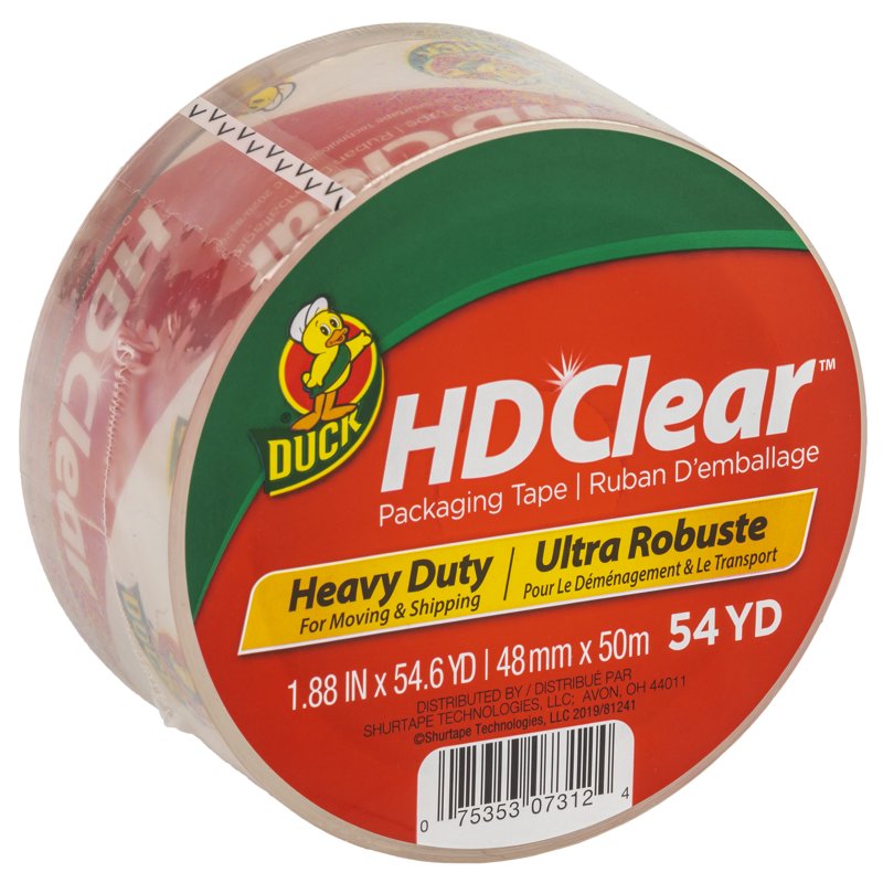 Heavy Duty Clear Packing Tape 12 Pack - 1.88 in x 54.6 yd for Shipping & Moving