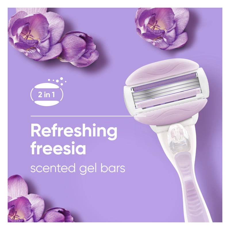 Venus Comfort Glide Freesia Women's Razor Blade Refills - 4 Count, 2 Pack