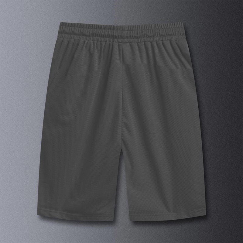 Women's Mesh Running Shorts Quick-Dry Ice Silk Activewear with Zipper Pocket