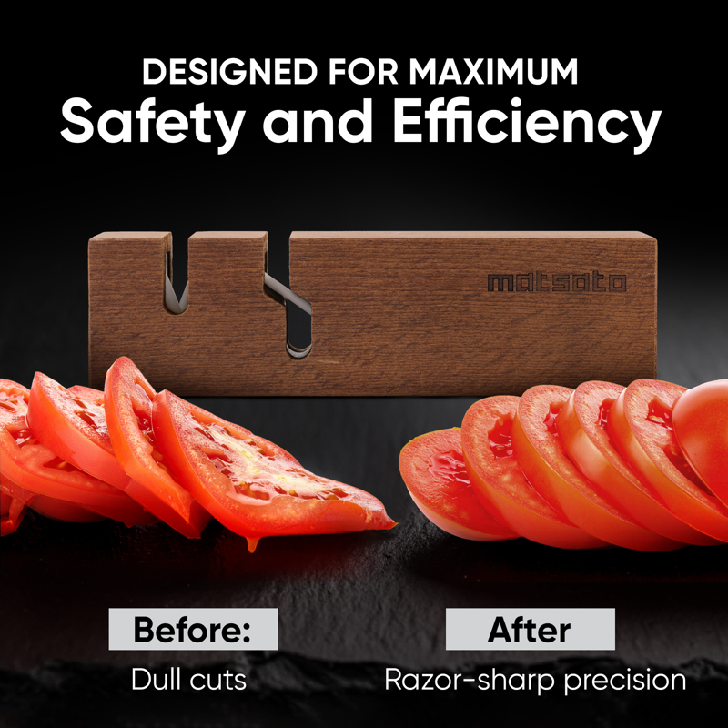 Knife Sharpener & Scissor Sharpener 2-in-1, Professional Japanese Kitchen Tool