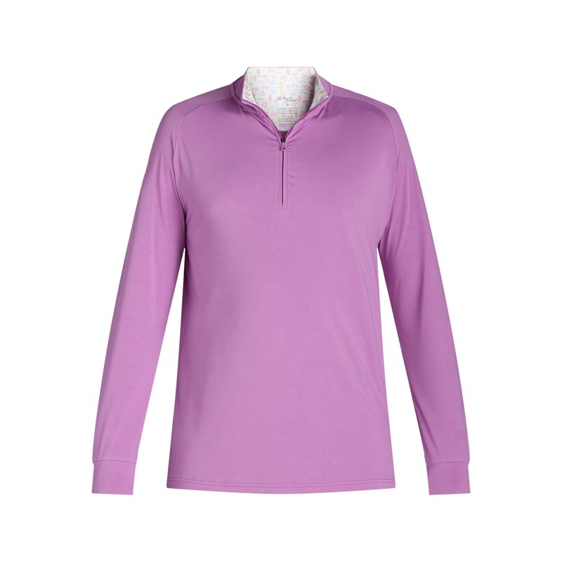 Men's Quarter Zip Active Top with Long Sleeves - Soft Stretchy Knit, Sizes S-3XL
