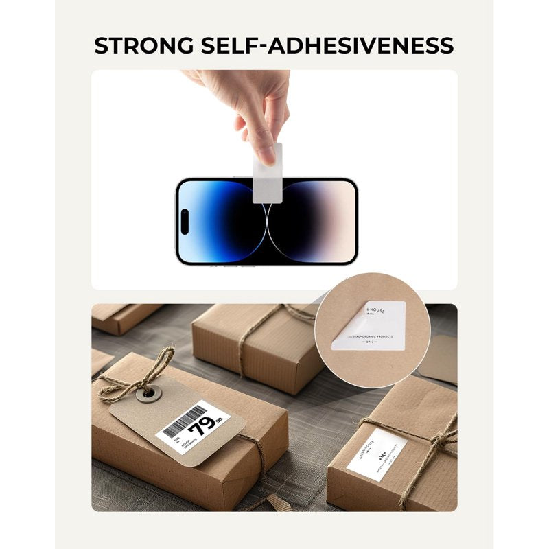 Thermal Shipping Labels 2x1 Inch - Self-Adhesive Barcode Address Stickers, 1000 Sheets