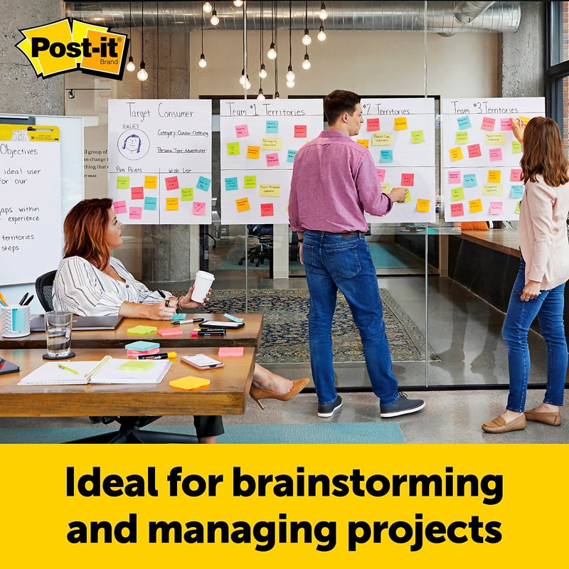 Post-it Super Sticky Easel Pads 25x30 Inches White 3 Pack for Meetings