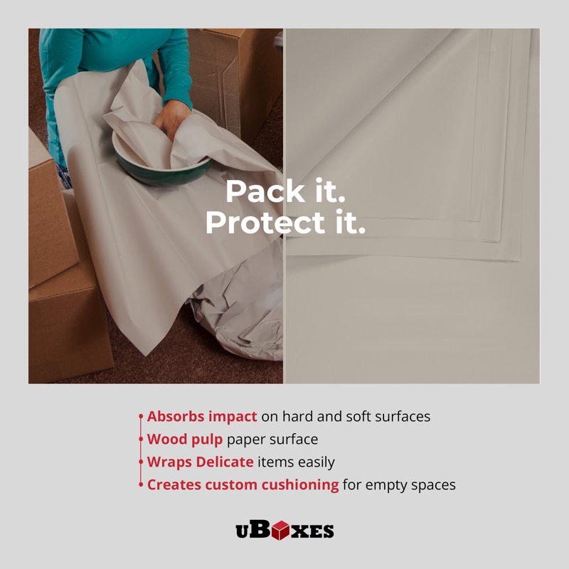 Newsprint Packing Paper for Moving and Shipping - 50 Lbs, 24x36 Inches