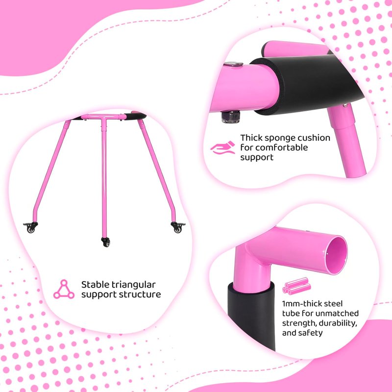 Beginner Skate Trainer for Kids & Adults - Inline & Roller Skating Balance Aid, Pink