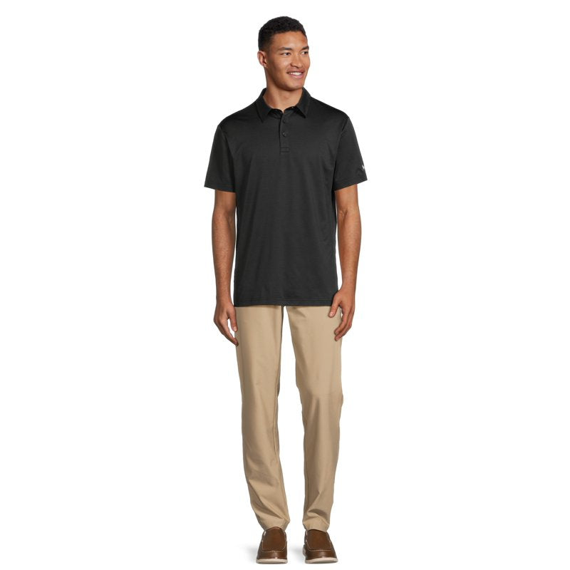 Men's Golf Polo Shirt with Sun Protection and 4-Way Stretch - Multiple Sizes & Colors