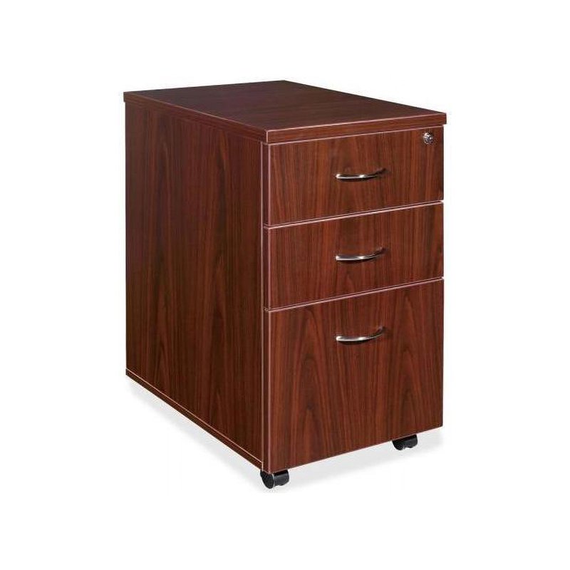 Lorell Essentials 3-Drawer Mobile Pedestal Office Storage Cabinet